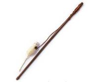 Игрушка для кошек Дразнилка Мышонок бежевый на удочке gl40-08