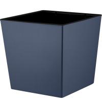 Кашпо Лондон квадрат 250мм Cube 11,6л вулканический серый с вставкой ING7801