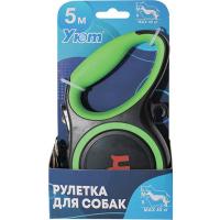 Рулетка Уют ремень 5м на 45кг зеленая/ТД9059з/Евро