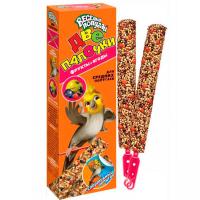 Лакомство для волнистых попугаев Веселый попугай Палочки с фруктами и ягодами 2 шт