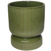 Кашпо Barcelona d13, h15см зеленый матовый 074679