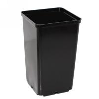 Горшок для рассады 2,3л квадратный черный литье 13*13*20см 07176 07176