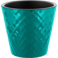 Кашпо Манхэттен D160 1,6л тропический лес с вставкой IG6701 /16шт/ПР