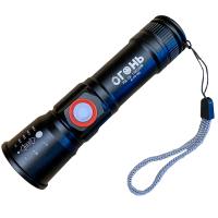 Фонарь налобный светодиодный Огонь НТ-779-P50 (USB зарядка, алюминиевый сплав, ударопрочный)