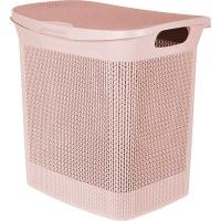 Корзина д/белья Keeplex Ajur 35л 43*34*45см бежевый топаз KL4100/3шт/ПР