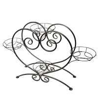 Подставка РЗДИ Сердце на 4 горшка серебро 434