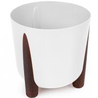 Кашпо Жардин 9л белый с дренаж. вставкой М9125 /4шт/ Альтерн