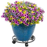 Подставка РЗДИ Напол на колесах один горшок антик серебро