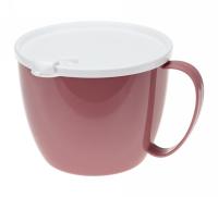 Кружка для супа 0,7л с крышкой ягодный М1214 