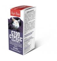 Таблетки успокоительные Стоп Стресс для кошек 15 таблеток