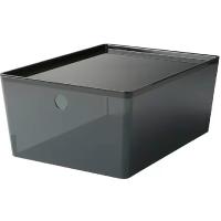 Контейнер д/хранения 12л Versa прозрачно-черный L /51033/11шт/VERDE