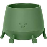 Кашпо Мистер Грин 0,6л оливковый с прик. под. КШ-1846 /18шт/ПП