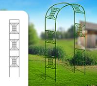 Арка прямая разборная Классик узорная 230*36.5*125см d16 