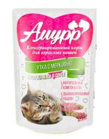 Корм для кошек Амурр 100г СОУС утка с морковью