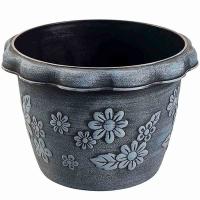 Кашпо Вдохновение 34,5*23,5см серебро