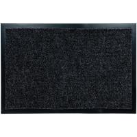 Коврик придверный 60*90см VORTEX "TRIP" влаговп. ребристый серый 24195