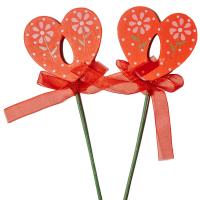 Стикер Сердце с ленточкой  24шт  FH11085R