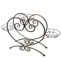 Подставка РЗДИ Сердце на 4 горшка бронза 434