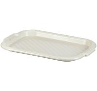 Поднос универсальный 27*39см белый ротанг М1110 