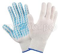 Перчатки хб плотные с ПВХ 10 класс 6 нитей белые Перчатки хб плотные с ПВХ 10 класс 6 нитей белые